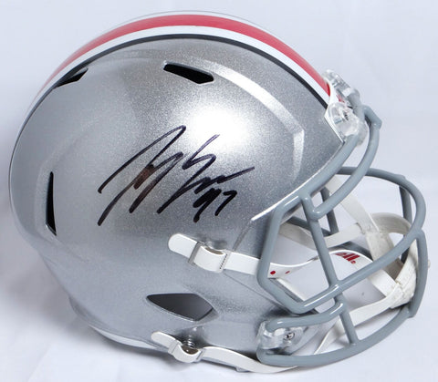 Joey Bosa Autographed Buckeyes F/S Speed Helmet- JSA W Auth *Black