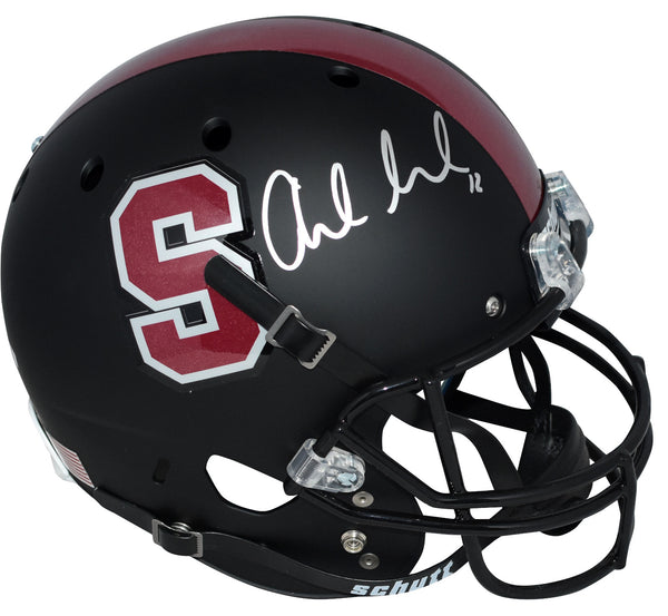 ANDREW LUCK AUTOGRAPHED STANFORD CARDINAL BLACK FULL SIZE HELMET PANINI