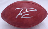 Russell Wilson Autographed Wilson NFL Leather Football Broncos RW Holo #44993