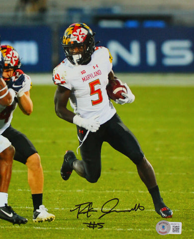 Rakim Jarrett Autographed Maryland Terps 8x10 Running Photo-Beckett W Hologram