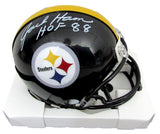 Jack Ham HOF Signed/Inscribed Black Mini Helmet Steelers Becket Witness 192377