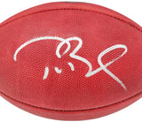 TOM BRADY AUTOGRAPHED NFL LEATHER FOOTBALL BUCCANEERS FANATICS HOLO 202346