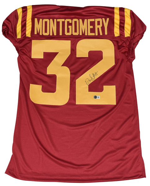 DAVID MONTGOMERY SIGNED IOWA STATE CYCLONES #32 GAME CUT JERSEY BECKETT