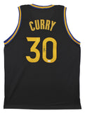 Stephen Curry Authentic Signed Black Pro Style Jersey Autographed JSA