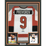 FRAMED Autographed/Signed IVAN PROVOROV 33x42 Philadelphia White Jersey BAS COA