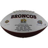 Steve Atwater Autographed/Signed Denver Broncos Logo Football Beckett 49063