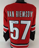 Trevor Van Riemsdyk Signed Carolina Hurricanes Jersey (Beckett COA) Defenseman