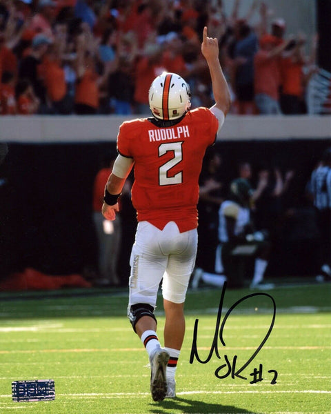 MASON RUDOLPH AUTOGRAPHED SIGNED OKLAHOMA STATE COWBOYS 8x10 PHOTO COA