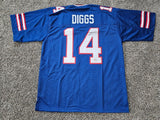 Stefon Diggs Signed Auto Buffalo Bills Blue Custom Jersey Beckett COA W147553