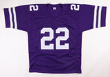 Deuce Vaughn Signed Kansas State Wildcats Jersey Inscd "Deuce Is Loose"(Beckett)