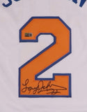 Larry Johnson Signed New York Knicks Jersey (Steiner) #1 Overall Draft Pick 1991