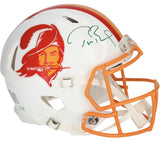 Tom Brady Autographed (Green) Authentic Buccaneers Helmet Fanatics LE 12