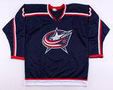 Zach Werenski Signed Blue Jackets Jersey (Beckett) 8th Overall Pick 2015 Draft