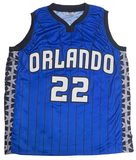Franz Wagner Autographed Blue/Black #22 Orlando Pinstripe Custom Jersey Beckett