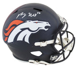 Broncos Bo Nix Authentic Signed Full Size Speed Rep Helmet W/ Case BAS Witnessed