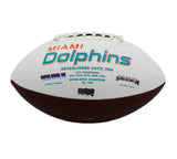 Ricky Williams Signed Miami Dolphins Embroidered White Football w- "Smoke Weed