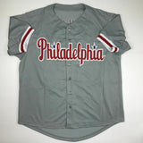 Autographed/Signed RYAN HOWARD 06 MVP Philadelphia Grey Baseball Jersey JSA COA