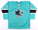 Joel Ward Signed San Jose Sharks Jersey (Beckett COA) San Jose Defenseman