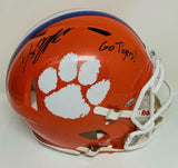 DJ UIAGALELEI Autographed "Go Tigers" Authentic Speed Helmet FANATICS