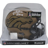 Champ Bailey Autographed Denver Broncos 23 Salute Mini Helmet HOF Beckett 46706