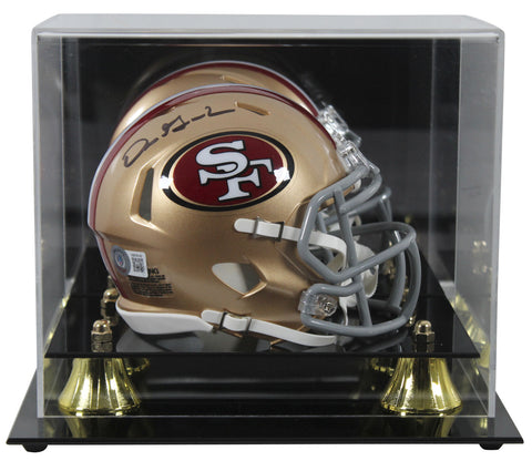 49ers Dre Greenlaw Authentic Signed Speed Mini Helmet w/ Case BAS Witnessed