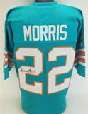 Mercury Morris Signed Miami Dolphins Custom Jersey (JSA COA) 1972 Phins