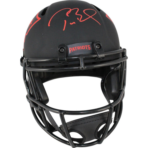 Tom Brady Autographed New England Patriots F/S Eclipse Helmet Fanatics 48954