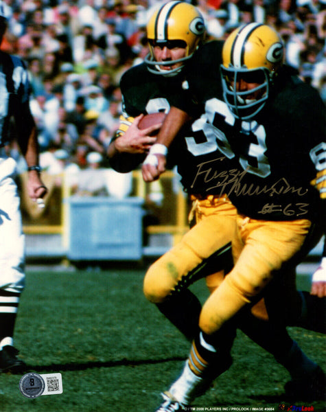 Fuzzy Thurston Autographed Green Bay Packers 8x10 Photo Beckett 47886