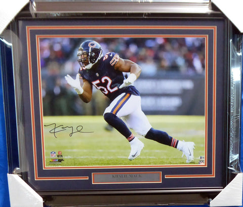 KHALIL MACK AUTOGRAPHED SIGNED FRAMED 16X20 PHOTO CHICAGO BEARS BECKETT 155000