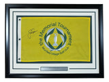 Jack Nicklaus Signed Framed The Memorial Tournament Golf Flag BAS AC22600