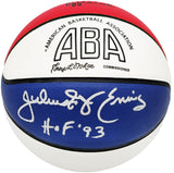 JULIUS DR. J ERVING AUTOGRAPHED ABA BASKETBALL 76ERS HOF 93 BECKETT 230288