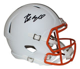 Baker Mayfield Autographed Cleveland Browns Flat White Replica Helmet BAS 26587