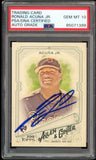 2018 Topps Allen & Ginter Ronald Acuna Jr. RC On Card PSA/DNA Auto GEM MINT 10