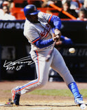 Vladimir Guerrero Autographed Expos 16x20 PF Swinging Photo w/ HOF- JSA Auth *Wh