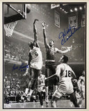 Wilt Chamberlain & Bill Russell Autographed Framed 16x20 Photo Beckett #AC85138