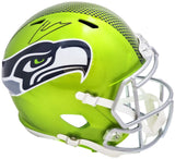 KENNETH WALKER III SIGNED SEAHAWKS FLASH GREEN FULL SIZE HELMET BECKETT 220394