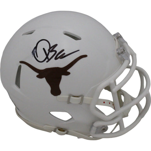 Quinn Ewers Autographed/Signed Texas Longhorns Mini Helmet AS IS Beckett 47640