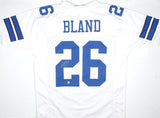 DaRon Bland Autographed White Pro Style Jersey-Beckett W Hologram *Silver