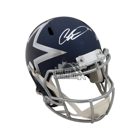 CeeDee Lamb Autographed Cowboys AMP Replica Full-Size Football Helmet - Fanatics