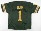 Warren Moon Signed Edmonton Eskimos Jersey Inscribed "CHOF 01" (Beckett) CFL HOF