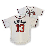 Ronald Acuna Jr Autographed Atlanta Braves Nike Jersey 2023 NL MVP 40/70 Beckett