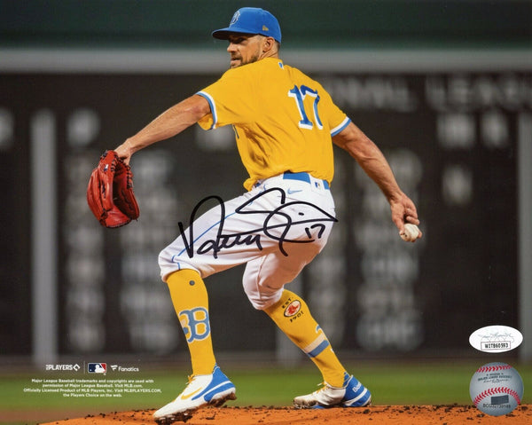 Nathan Eovaldi Boston Red Sox Signed City Connect Jersey 8x10 Photo JSA