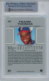 Frank Thomas Autographed/Signed 1990 Leaf 300 Trading Card HOF Beckett 47167