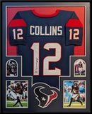 FRAMED HOUSTON TEXANS NICO COLLINS AUTOGRAPHED SIGNED JERSEY JSA COA