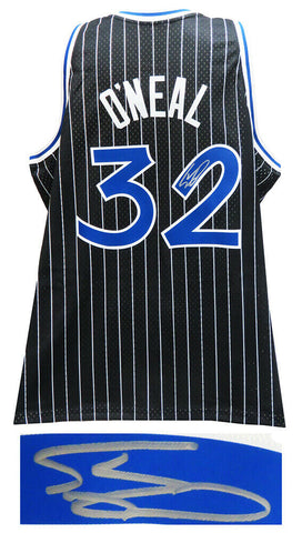 Shaquille O'Neal Signed Orlando Magic Mitchell & Ness Black NBA Jersey- SCHWARTZ