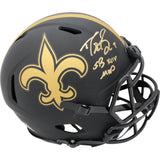 Drew Brees Signed New Orleans Saints Authentic Eclipse Helmet SB MVP BAS 45425