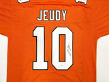 DENVER BRONCOS JERRY JEUDY AUTOGRAPHED SIGNED ORANGE JERSEY JSA STOCK #233881