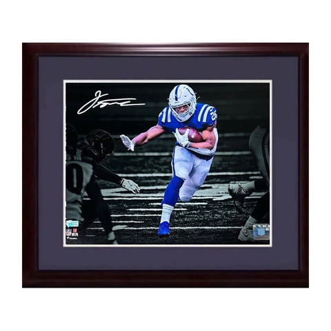 Jonathan Taylor Colts Signed 11x14 Spotlight Photo Framed Mint Auto Fanatics COA