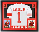 Deebo Samuel Signed San Francisco 49ers 35x43 Framed Jersey (JSA) His New Number