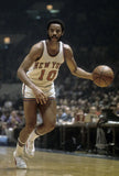 Walt Frazier Signed Wilson NBA Basketball (Beckett) 2xNBA Champion / 1970 & 1973